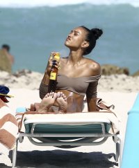 karrueche tran in beach 17.jpg