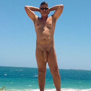 True nudist flashing on the beach